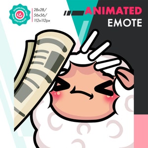 Animated Lamb Bonk Emote, Animated Sheep Emote For Twitch, Youtube, Discord, Kick Streamers