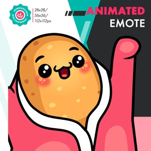 Animated Blanket Dance Emote, Cute Potato Cozy Blanket Emote For Twitch Youtube Discord Kick Streamers