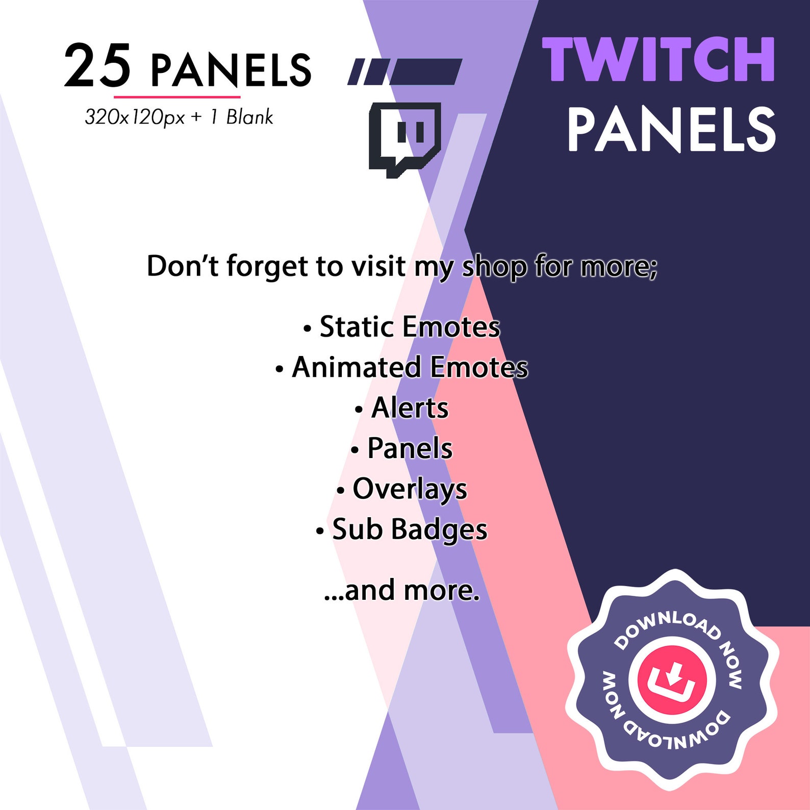 Cat Twitch Panels | 25 Cute Cat Twitch Streamer Pack | Discord, Twitch ...