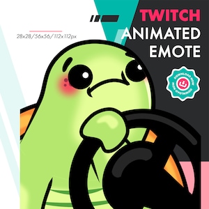 Animated Turtle Emote, Animated Tortoise Steer Emote For Twitch Streamers