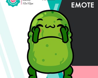 Animated Pickle Dance Emote, Cute Gherkin Belly Dance Emote For Twitch Youtube Discord Kick Streamers