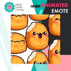 Peut inclure: Un motif sans couture de nuggets de poulet animés de style dessin animé avec différentes expressions faciales. Les nuggets sont jaunes et bruns avec une panure blanche. Le fond est blanc.