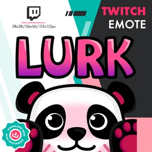 Gesto Panda de Twitch / Bonito gesto RIP para suscriptores de Twitch / Youtube Discord Streamers