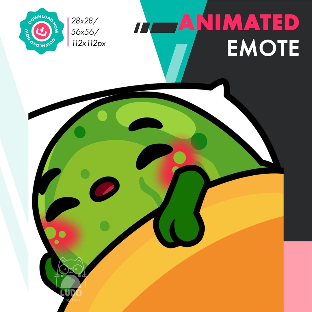 Pickle Sleep Animated Pickle Sleeping Emote, Cute Pickle Sleep Emote for Twitch ...