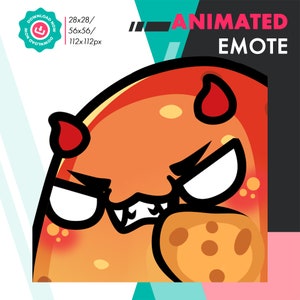 Emote de patata malvada animado, emote de patata animado para streamers de Twitch