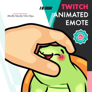 Animated Turtle Pet Emote, Animated Tortoise Emote For Twitch Streamers