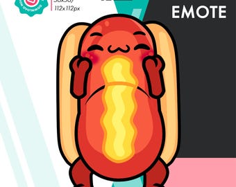 Animated Hotdog Dance Emote, Cute Sausage Belly Dance Emote For Twitch Youtube Discord Kick Streamers