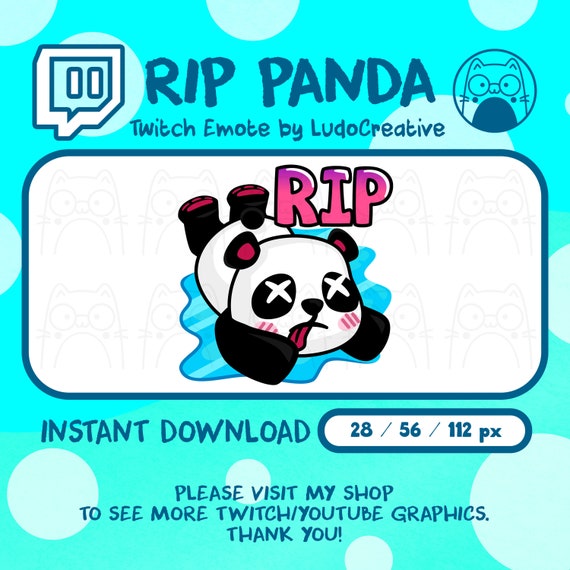 Cute Panda Twitch Rip Emote Twitch Youtube Discord Cartoon - Etsy Cute Panda Twitch Rip Emote Twitch Youtube Discord Cartoon - Etsy