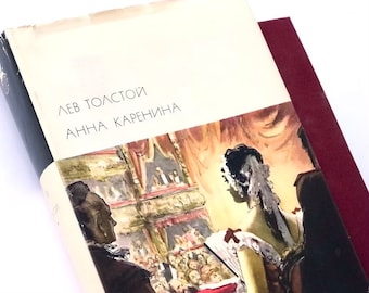 Libro ilustrado de Ana Karenina de León Tolstói, regalo de literatura clásica, libros rusos antiguos