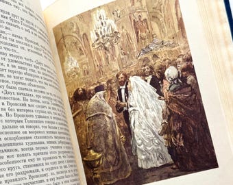 Ana Karenina, León Tolstói, libro vintage ruso de 1976, regalo de literatura clásica, ilustraciones de O Vereysky