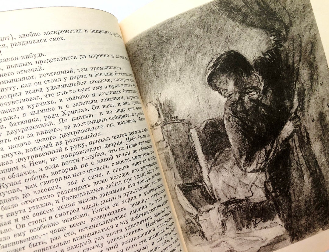 Crime and Punishment Fyodor Dostoevsky Russian Classic Books - Etsy
