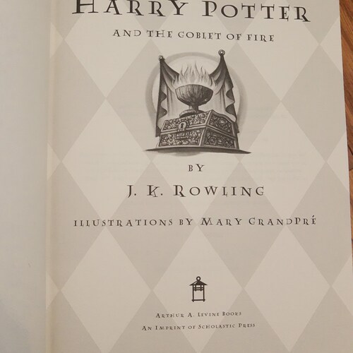 Harry Potter and the Goblet of Fire 1st American Edition - 1st Print shops Run
