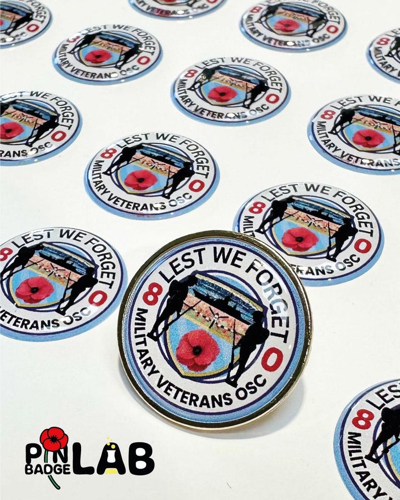 25mm Custom Metal Lapel Pin Badge Personalised with Your Design, Text or Logo image 3