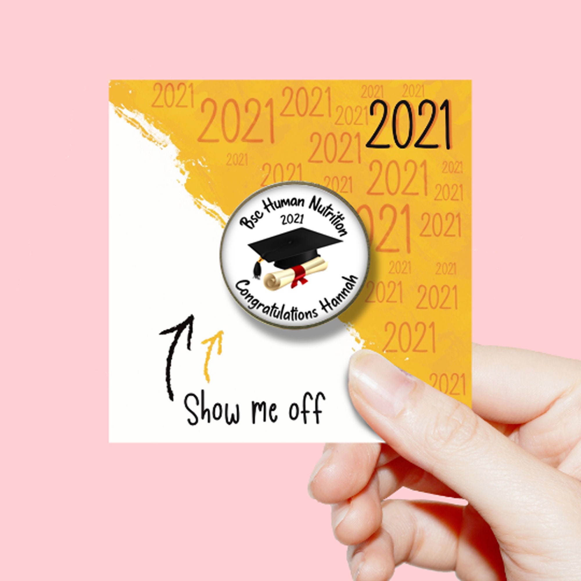 Graduation Congratulations Graduate Pin Badge Gift Etsy