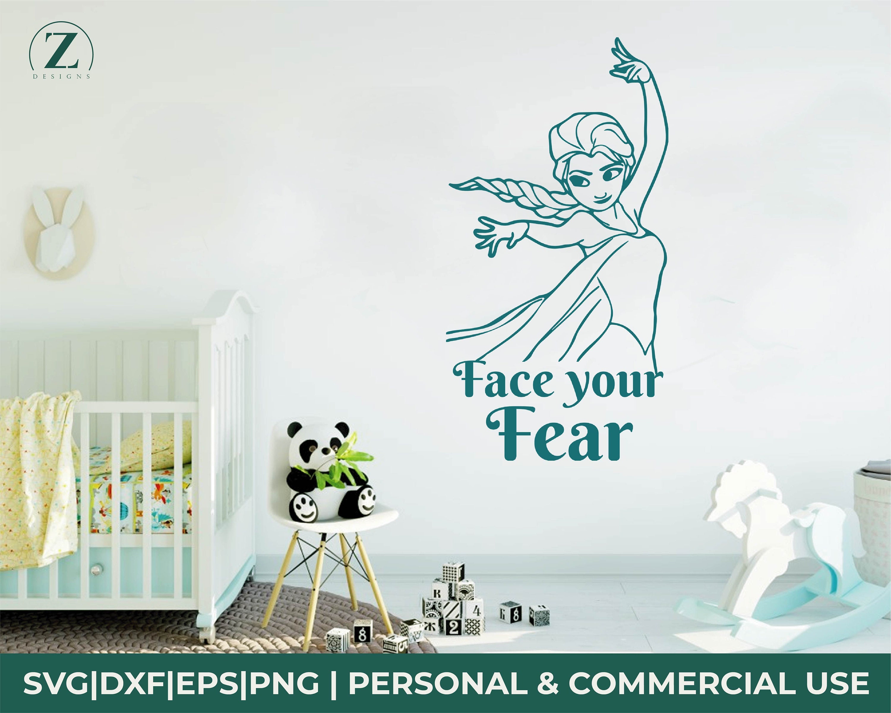 Elsa Face Your Fear Svg Elsa Quote Svg Frozen Elsa Tumbler Etsy