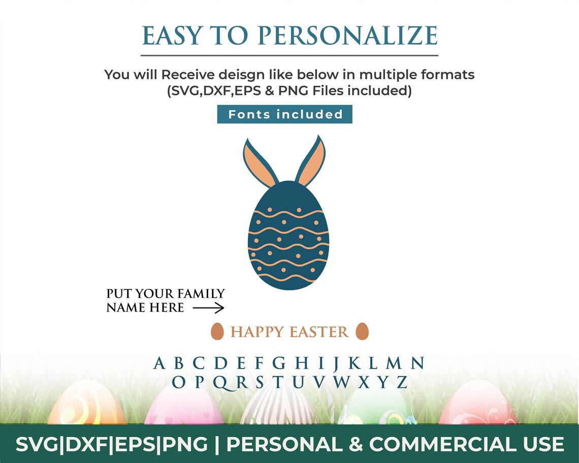 Download Easter family svg Easter personalized svg Easter shirt svg | Etsy