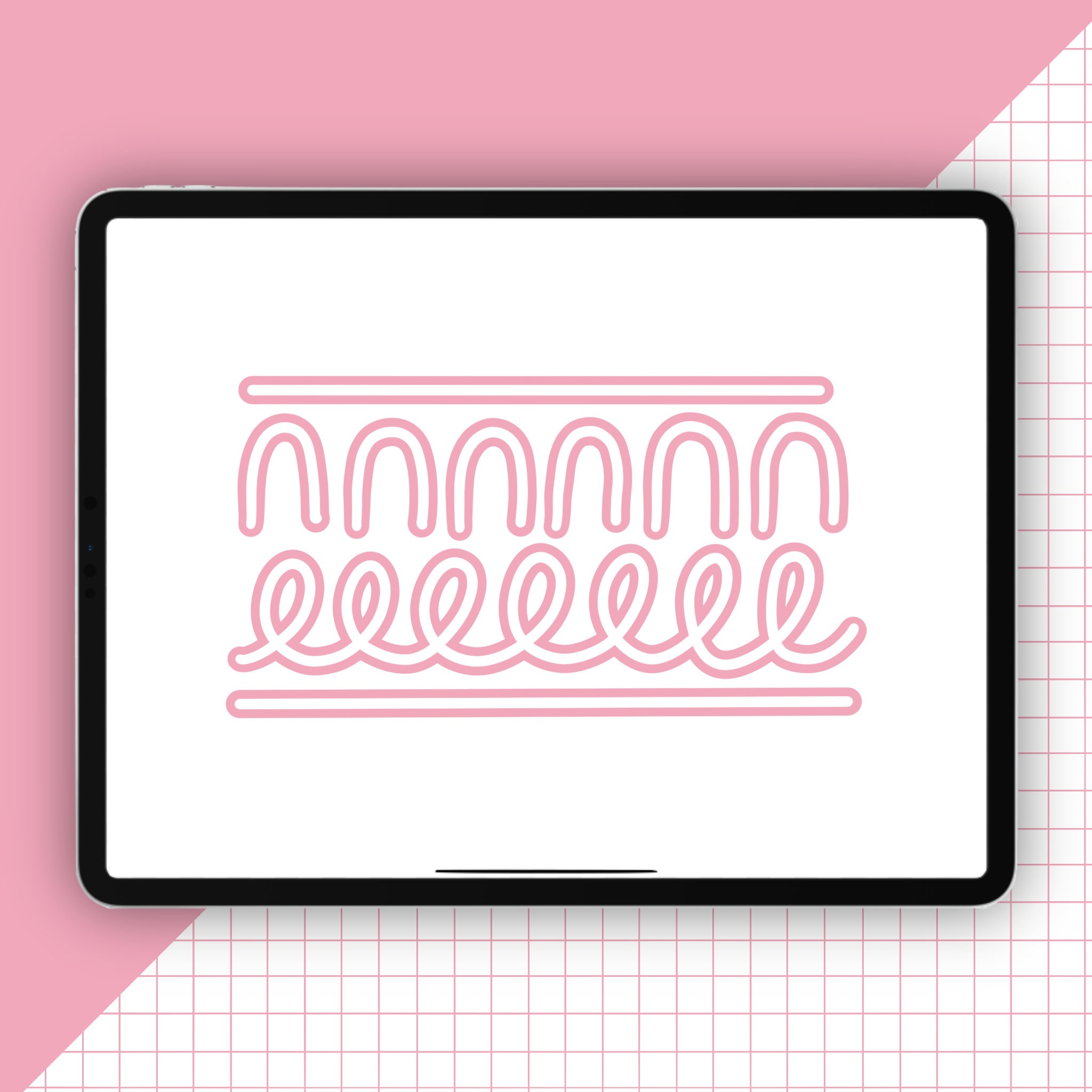 Monoline Outline Procreate Brush | Procreate Brush | Digital Brush ...