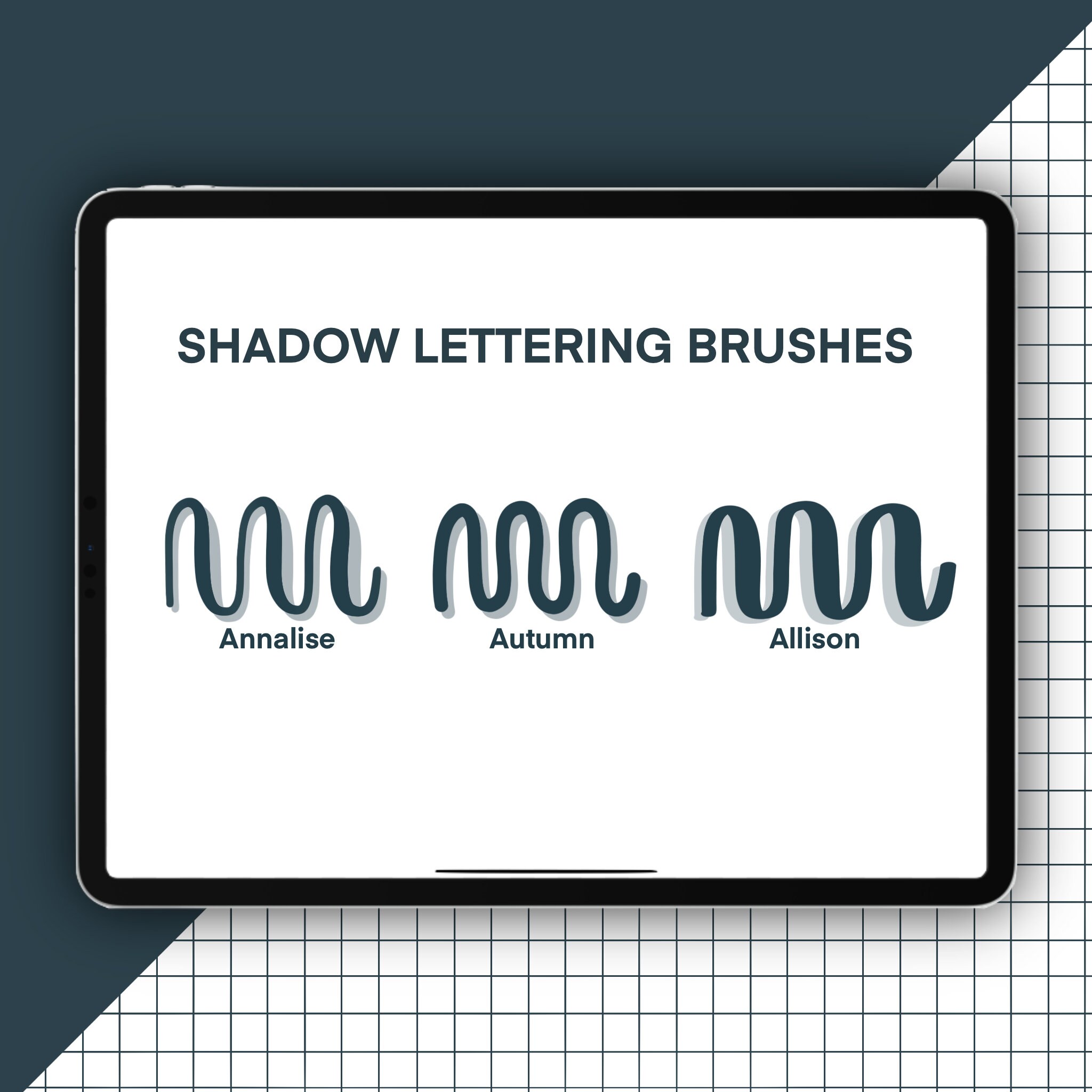 The Ultimate Procreate Lettering Brush Pack 20 Brushes Bundle Set ...