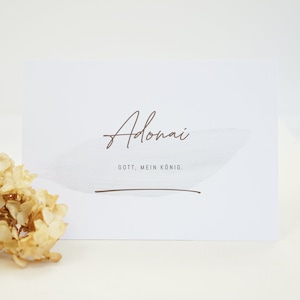 Christian card: Adonai