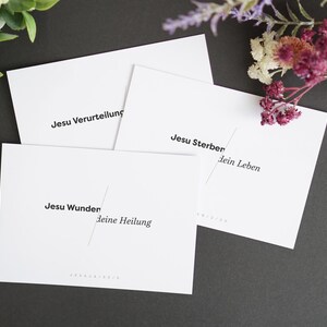Christliche Osterkarten: "Der Tausch" – 3 Karten