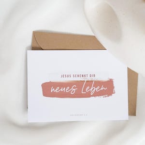 Carte de Pâques chrétienne : Jésus vous donne une nouvelle vie