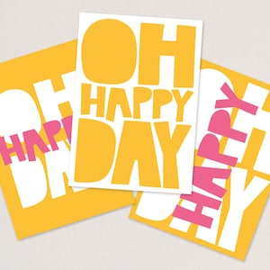 Set di carte cristiane: "Oh felice giorno" - 3 carte