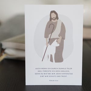Christliche Karte: Psalm 23,4