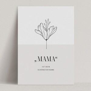 Carte de fête des mères : Maman est ton plus beau prénom
