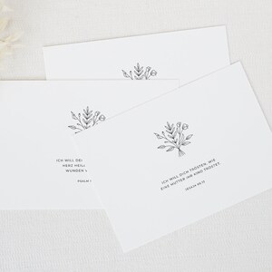 Carte di condoglianze cristiane: "God Comforts" - 3 carte