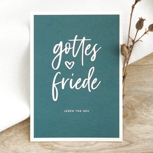 Christelijke kaart: Gods vrede - Elke dag nieuw