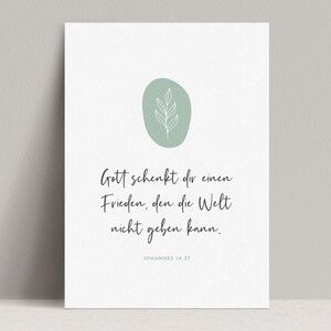Christelijke kaart: God geeft je een vrede die de wereld niet kan geven.
