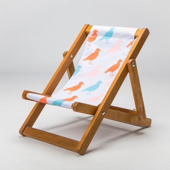 Bird Print Deckchair Kids Junior Adult Frame Sizes. Flying Etsy