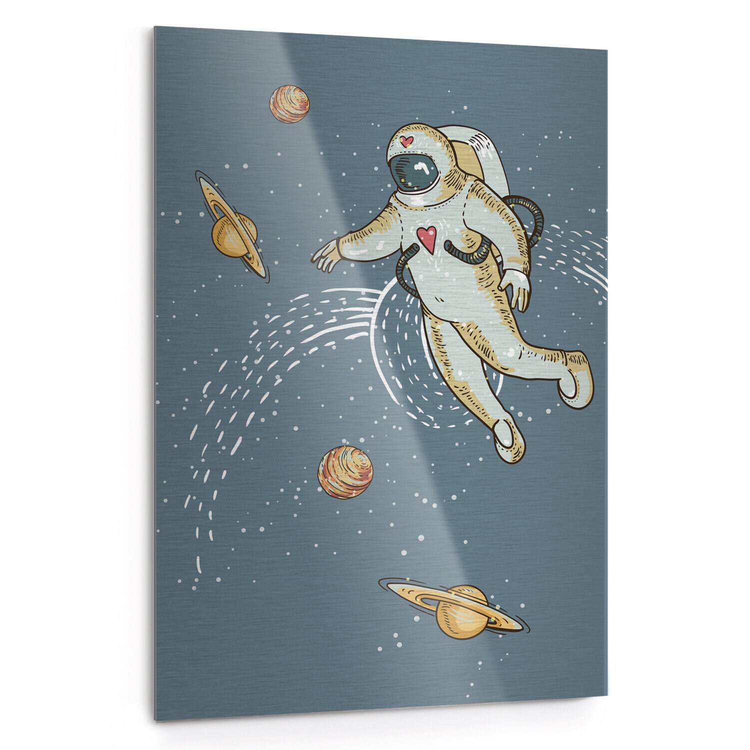 Póster sobre cosmos vol 2 de metal astronauta cósmico arte Etsy