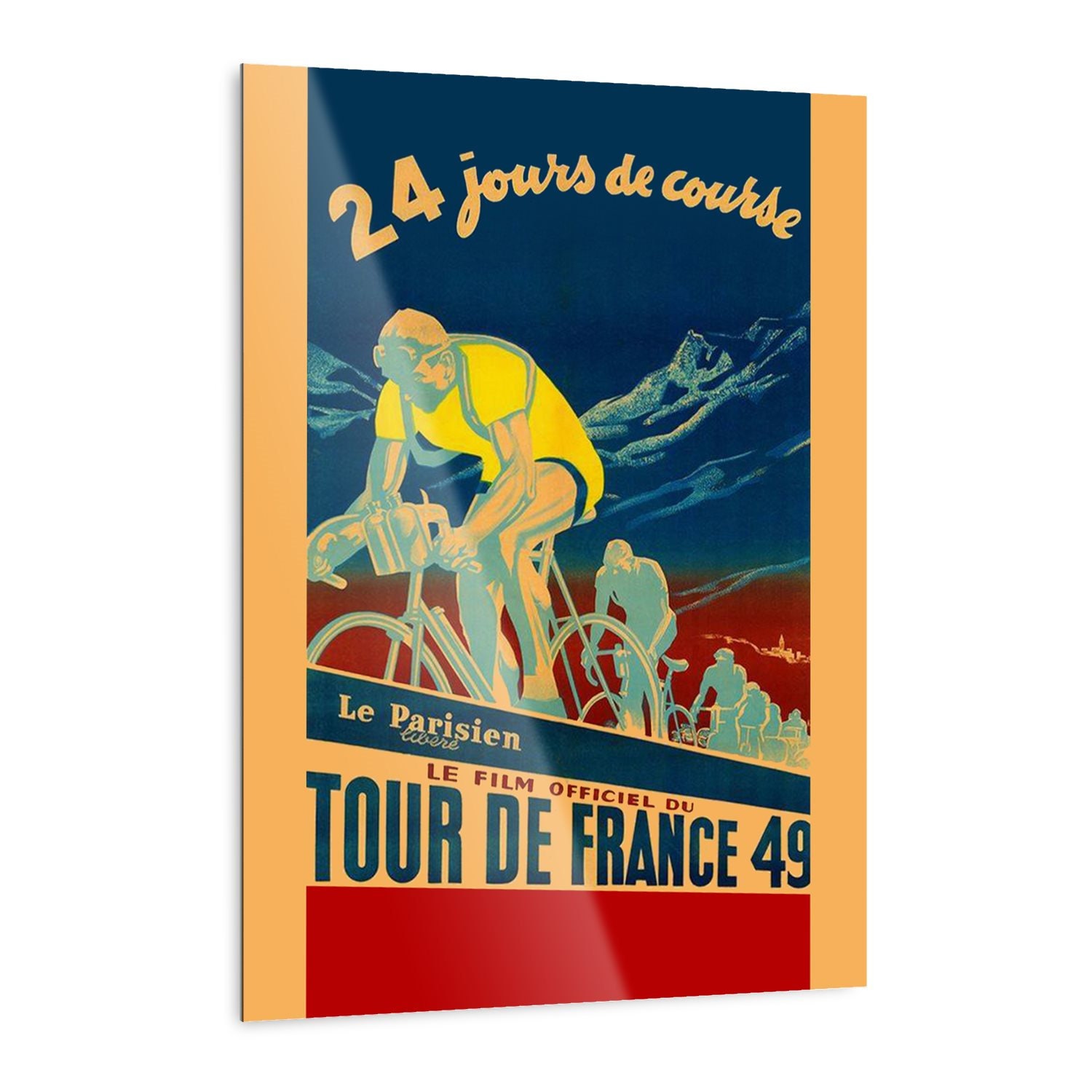 Metal Poster Tour de France 49 Cycling poster Bicycle | Etsy