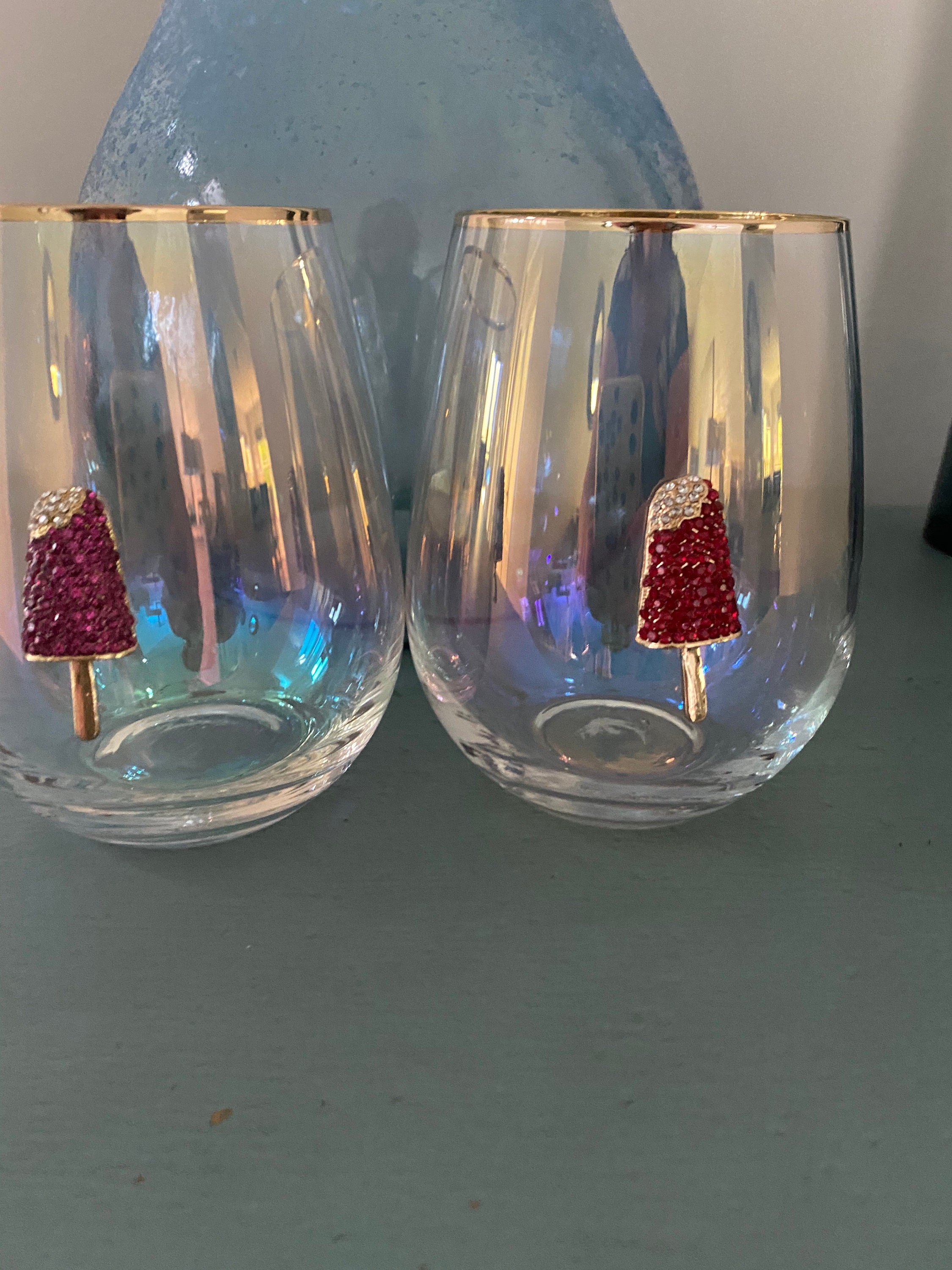 iridescent wine glasses iridescent wine glasses
