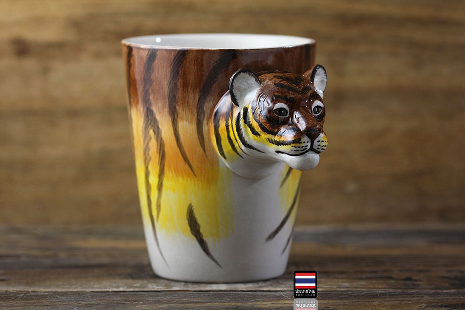 Tiger Mug Handmade Ceramic Coffee Mug Animal Mug Handmade Etsy UK