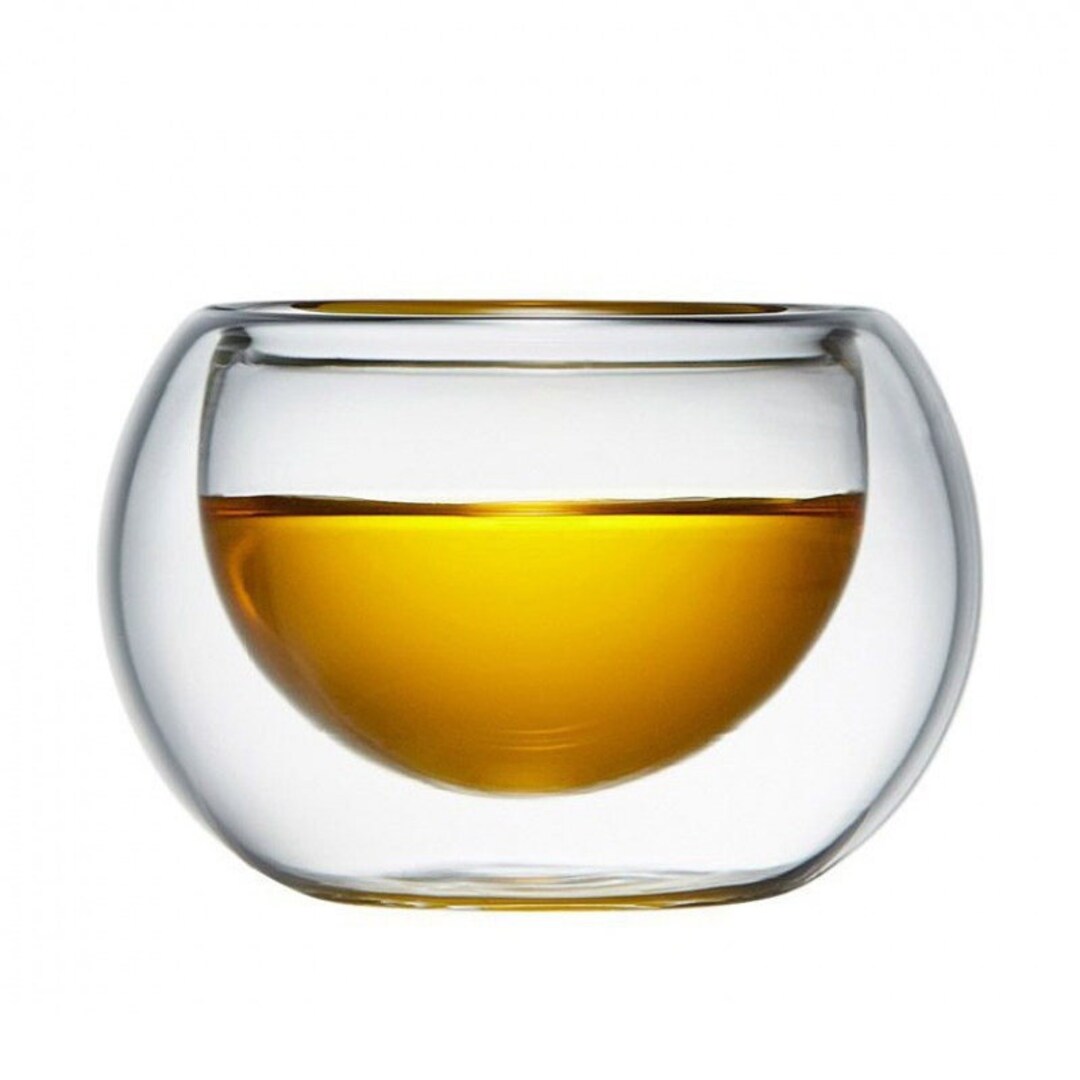 6pcs/set Heatresistant Double Wall Glass Tea Cup Double layer Pumpkin