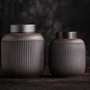 Ceramic Tea Canisters Traditional Tea Jars Storage Tea