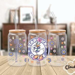 Libbey Can Glass Wrap l Glass Cup PNG Transfer l Transfer Wrap Digital File l Kid's Cartoon Classic Glass Can Wrap l