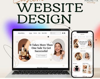 Custom Website Design | ui ux design | Premade Website Template | Business & E-commerce Modern Minimalist Elegant Website Design