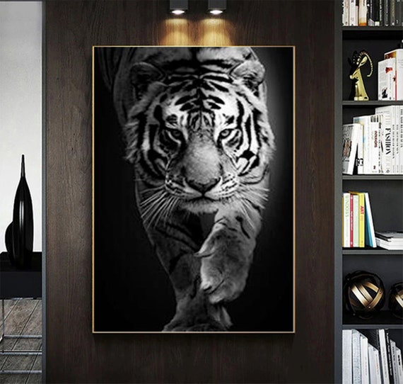 152 Tiger Painting Tiger Wall Art Tiger Prints Animals Etsy