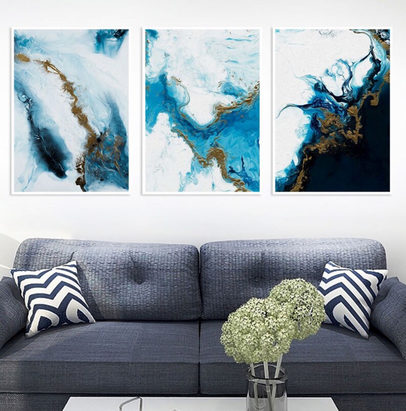4th Wall deco print on canvas Abstract Painting: Antarctica 2  delivered to unity modern decorative painting modern art