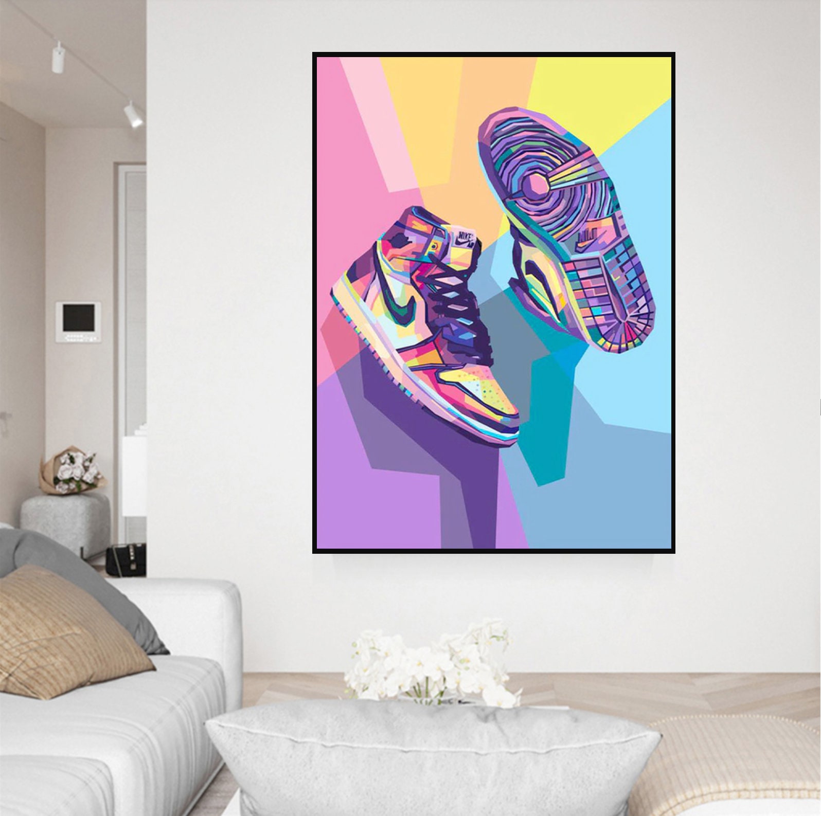 Affiche et Tableau Pop Art de Sneaker Nike Air Jordan – XclusiV-ART