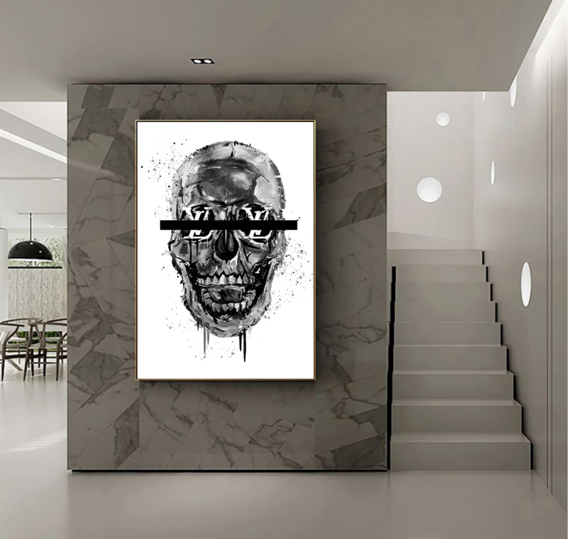 FINDEMO Louis Vuitton Paint Drip Canvas Art Poster and Wall Art