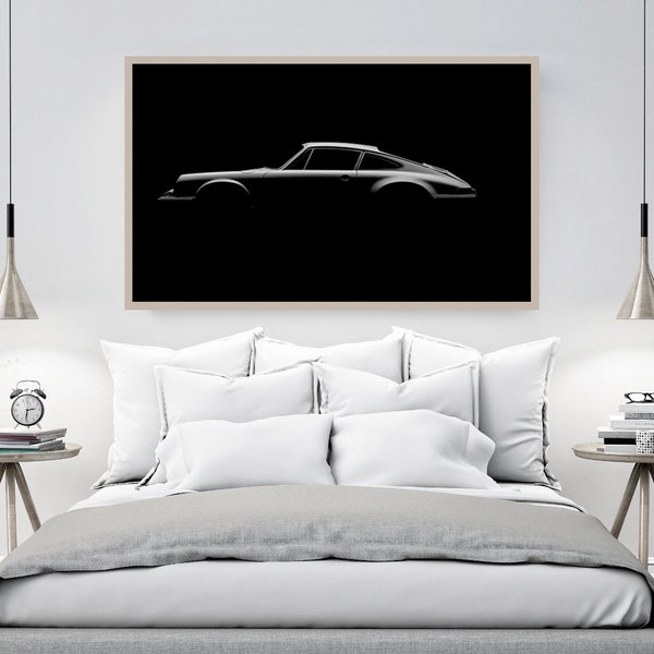 131# 1 Porsche 911 Carrera Wall Art - Car Canvas Large Print -  porche 911 poster canvas print super car porche - impression de voiture