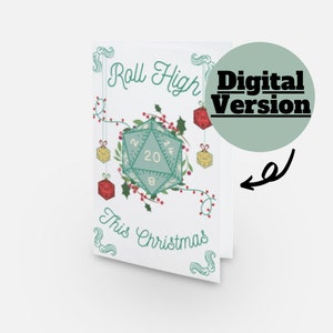 Cartão de Natal digital de D&D – arrase alto neste Natal