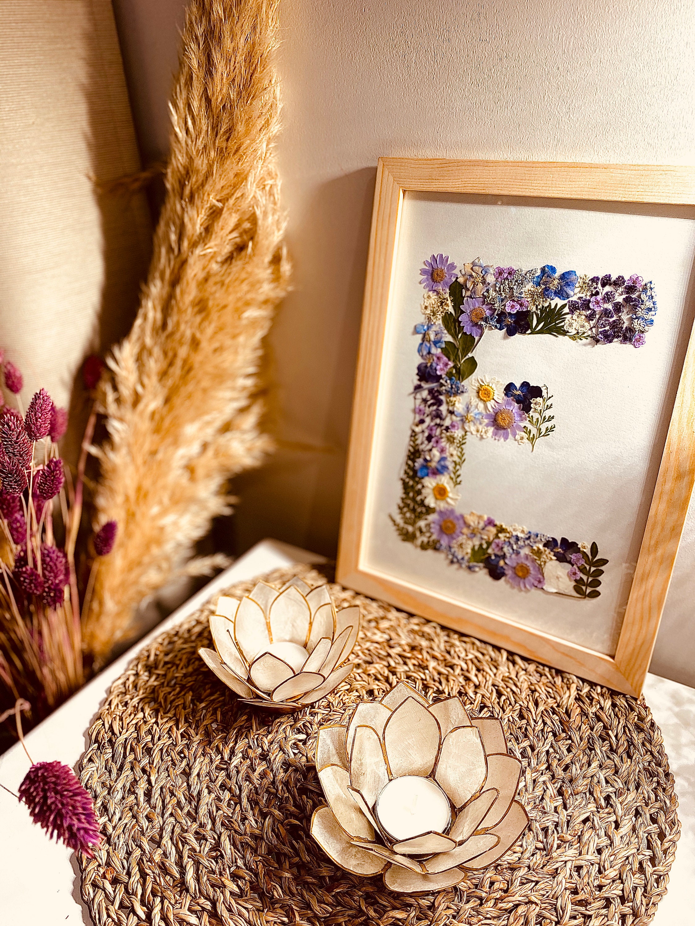 Herbier Personnalisé Initiale/Zodiac Encadré