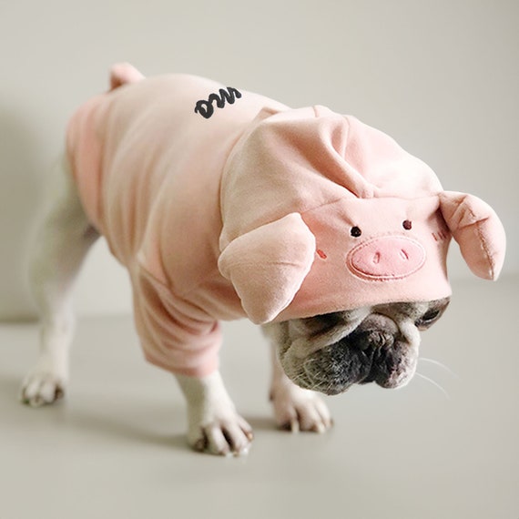 Furry Friend in Style With Our Adorable Piggy Costume Hoodie Customized Animal Style Clothes Soft Velvet and Cotton Etsy