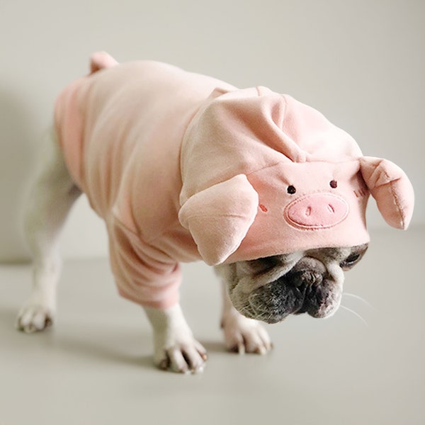 Furry Friend in Style with Our Adorable Piggy Costume Hoodie - Customized Animal Style Clothes, Soft Velvet and Cotton