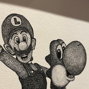 Mario Art, Mario Gift, Game Art, Luigi Art, Yoshi, Watercolor Art Print,  Geek Gift, Funny Art, Mario Watercolor, Videogame Art, Set of 4 -   Norway